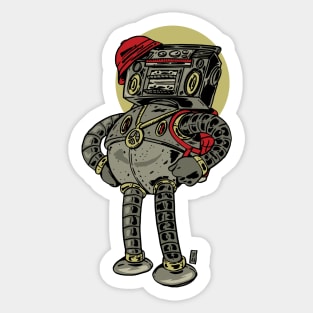 Boombox Bot Sticker